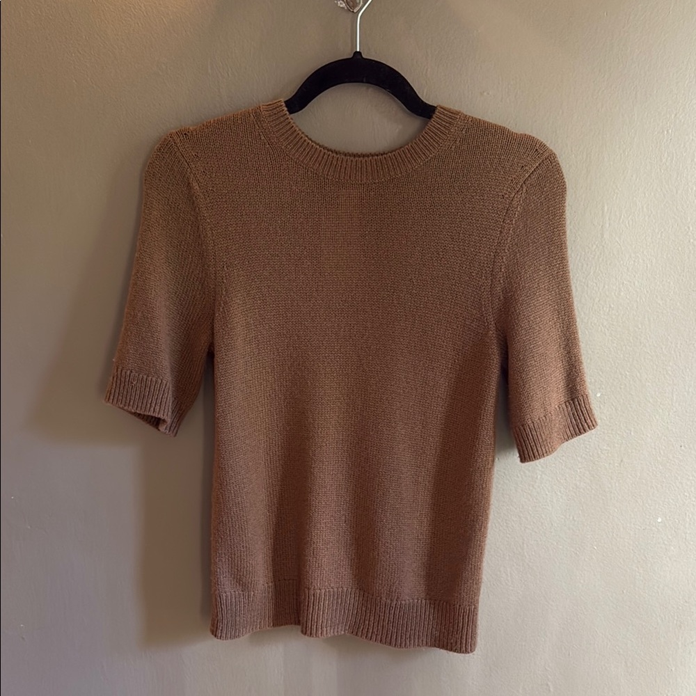 Vince Dark Camel Knit Sweater NWT